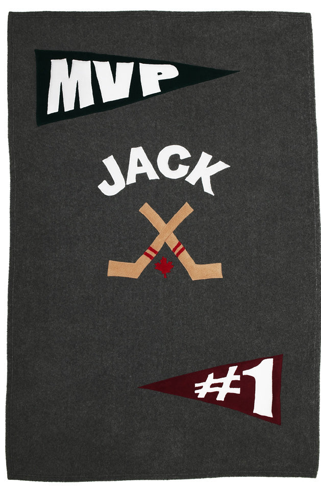 Personalized Hockey Kids Blanket