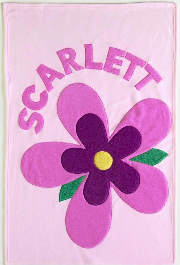 Personalized Bloom Baby Blanket