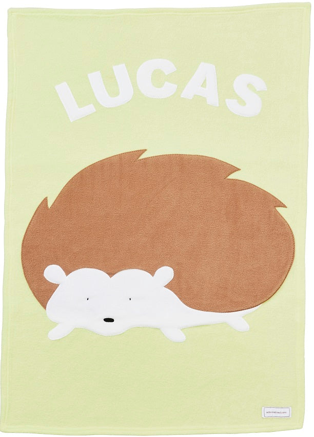 Personalized Hedgehog Baby Blanket